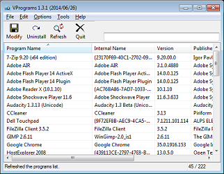 VPrograms - Application Uninstaller